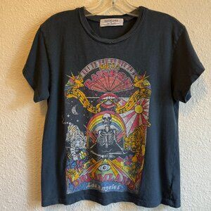 Daydreamer x Free People She’s A Rainbow Dreamland Tee \\ Size XS // Black